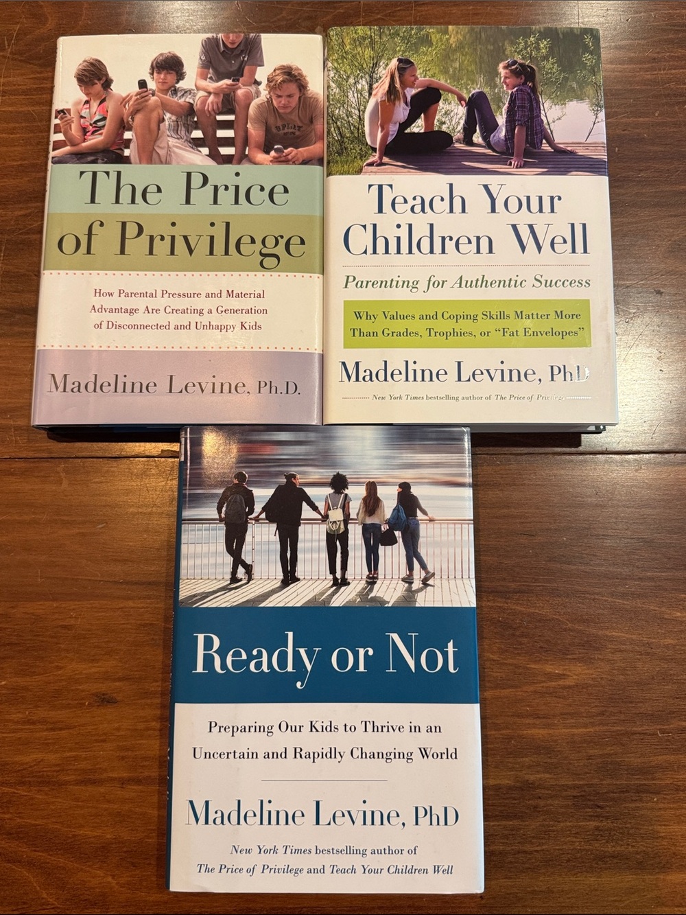 Madeline Levine Hardback Book Set of 3 Price of Privilege Parenting Ed New